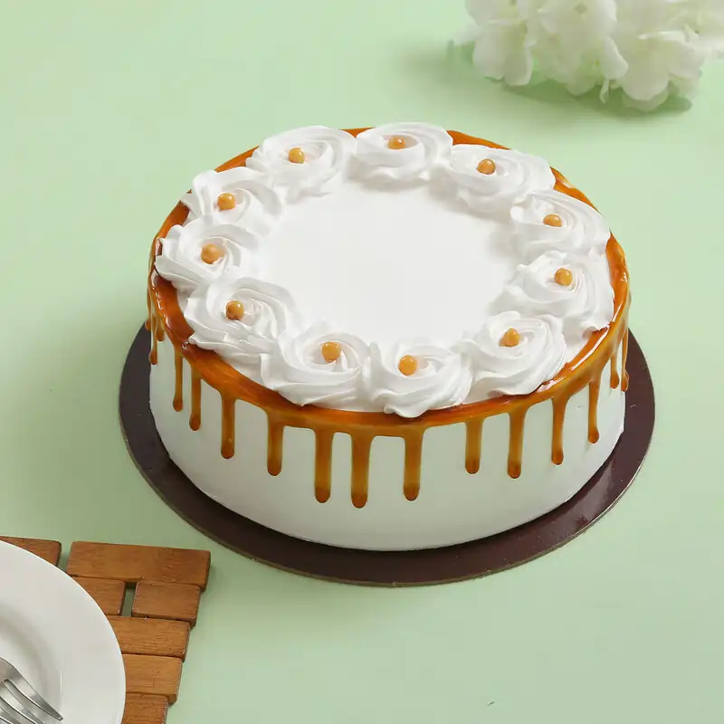 Ferns 'N' Petals Crunchy Butterscotch Cream Cake