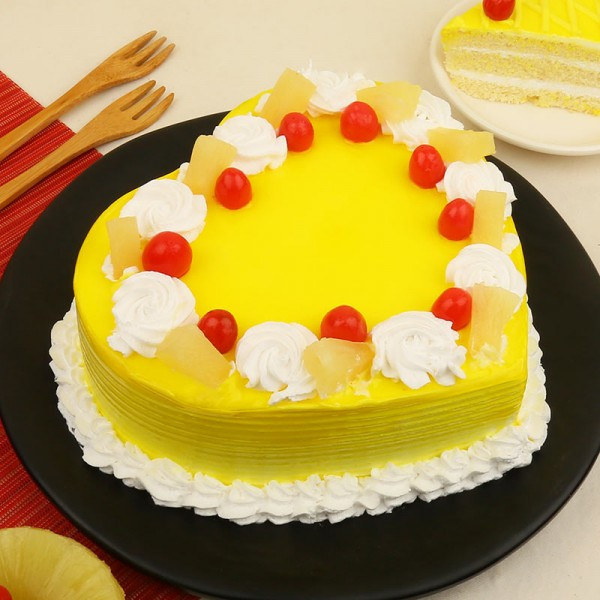 Heart Pineapple Cake