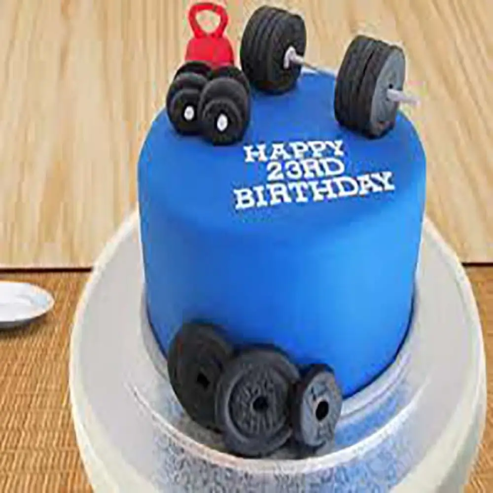 Dumbbell Gym Cake