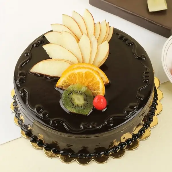 Chocolate and Fruit Duet Cake