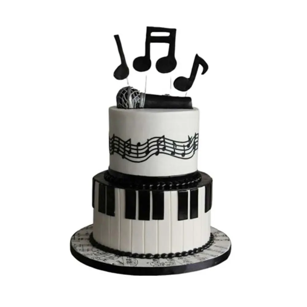 Electrifying Piano Cake