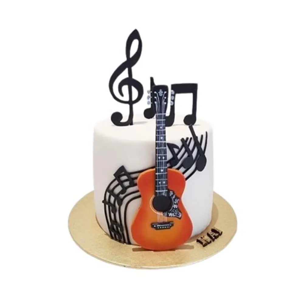 Bold Bass Guitar Cake