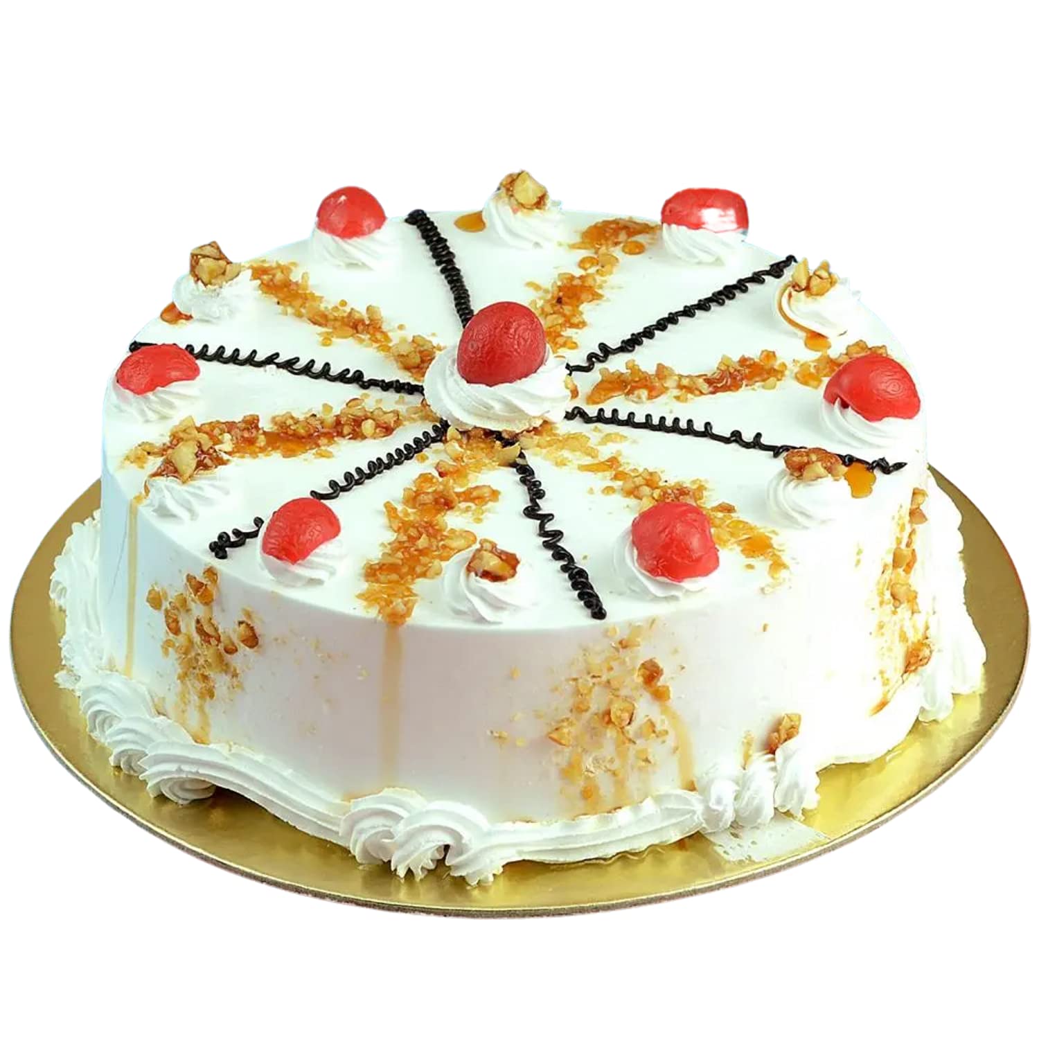 Eggless Butterscotch Cake