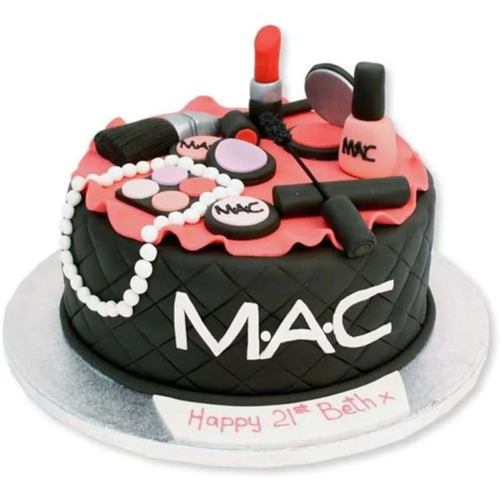 Dark Mac Makeup cake
