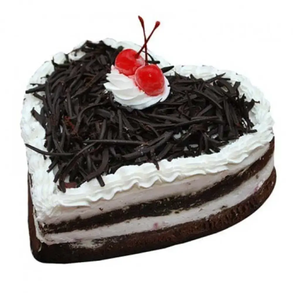 Heart Shape Blackforest Cake