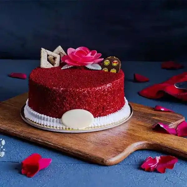 Decorative Red Velvet Cake