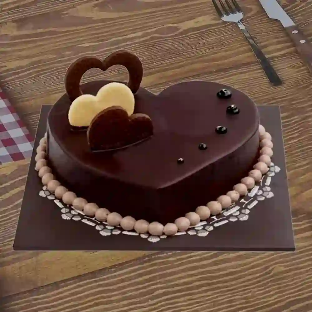 Heartful Chocolate Cake